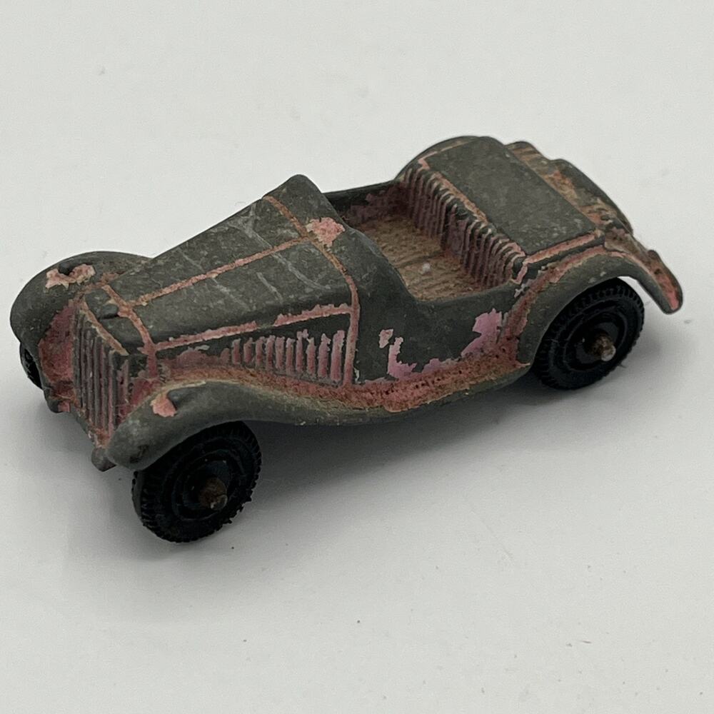 VINT 1950'S TOOTSIETOY TOOTSIE TOY PINK MG TD or TF ROADSTER car OPEN FENDERS